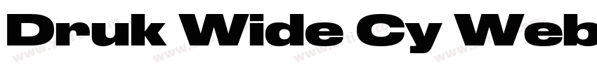 Druk Wide Cy Web字体转换